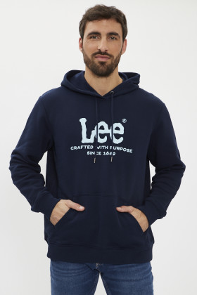 Hoodie à capuche bleu marine