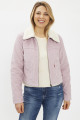 Veste trucker sherpa rose