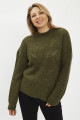 Pull en maille Rubine vert sapin