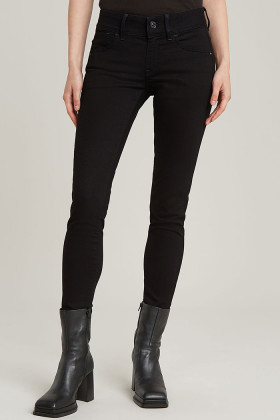 Jeans Lynn mid skinny noir femme