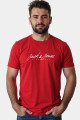 T-shirt col rond rouge