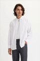 Chemise Authentic col boutonné blanche