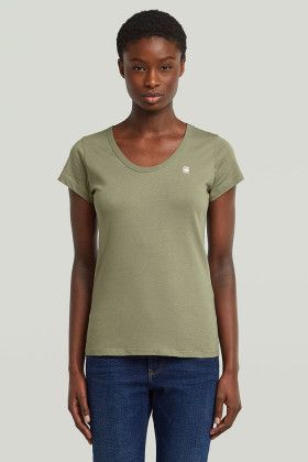 T-shirt slim vert femme