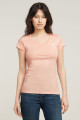 T-shirt slim rose pâle