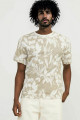 T-shirt Resort beige et blanc