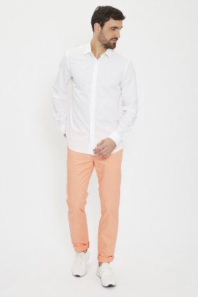 Pantalon chino orange