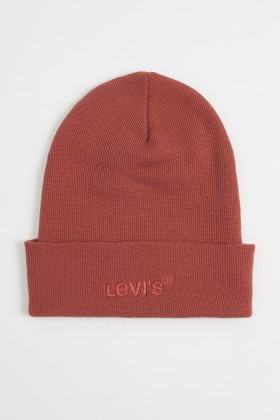 Bonnet rouge logo Levi's homme 