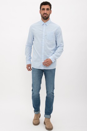 Chemise bleue