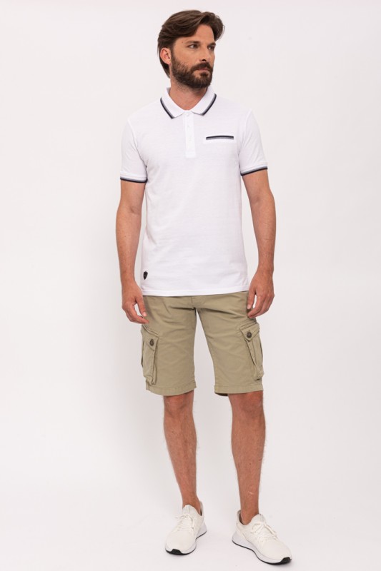 Polo Blanc Paname Brothers | Destock Jeans