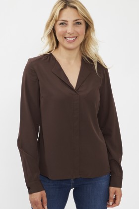 Blouse marron 