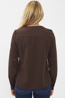 Blouse marron 