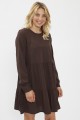 Robe fluide marron