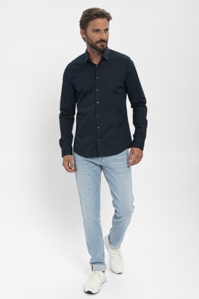 Chemise bleu marine