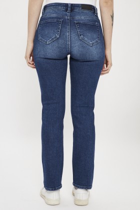 Jeans slim délavé