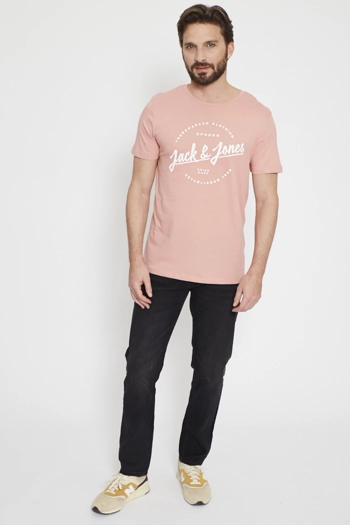 Homme Jack And Jones Tee Shirt Originals 12185790 Rose