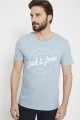 T-shirt bleu imprimé