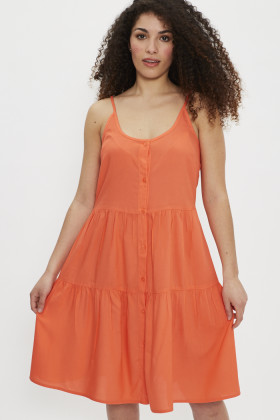 Robe fluide orange