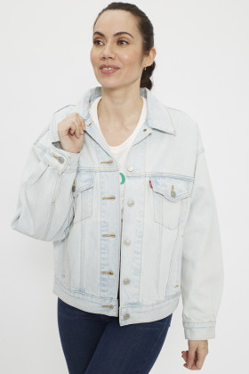 Veste en discount jean blanche levis