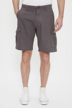 Short cargo gris