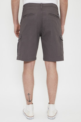 Short cargo gris