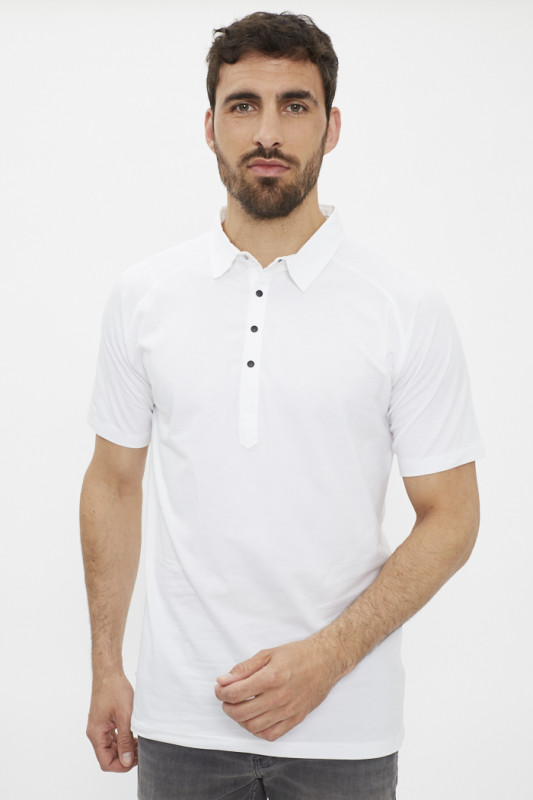 Polo Blanc Paname Brothers | Destock Jeans