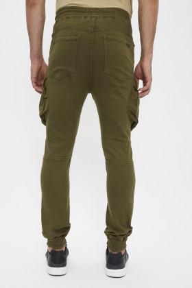 Pantalon cargo kaki