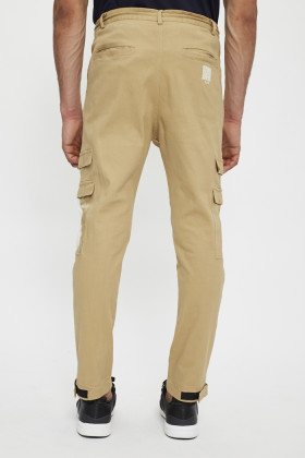 Pantalon beige cargo homme