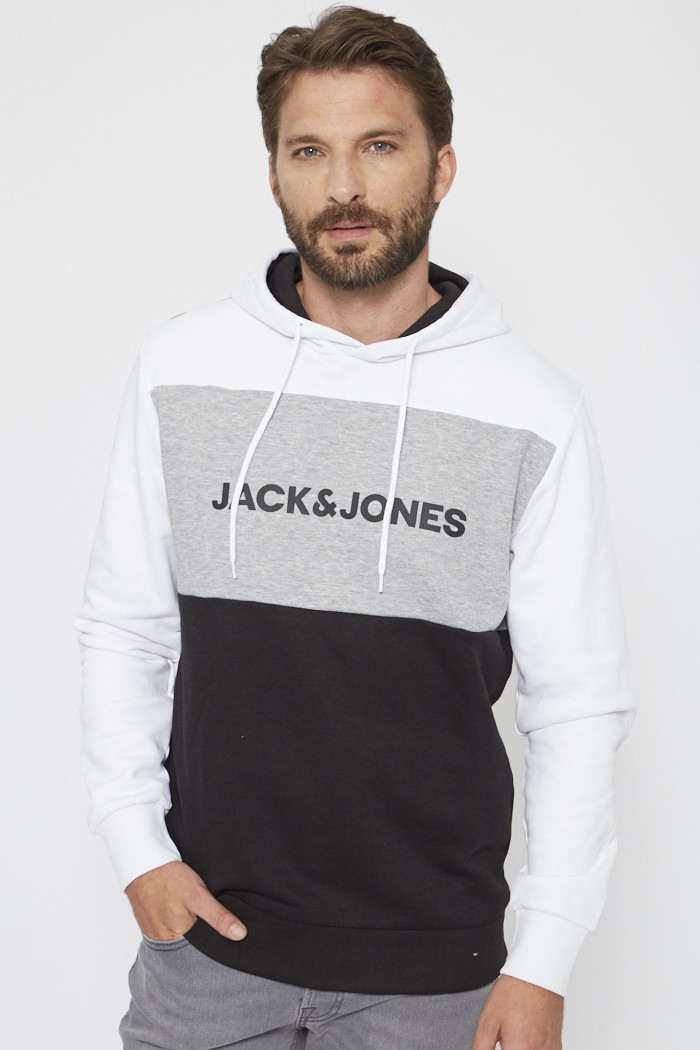 Sweat à capuche corporate logo noir homme - Jack & Jones