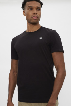 T-shirt en coton pour homme noir