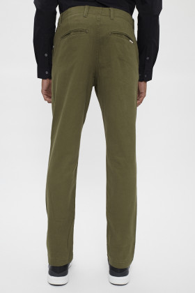 Pantalon chino kaki