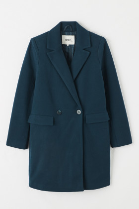 Manteau vert croisé