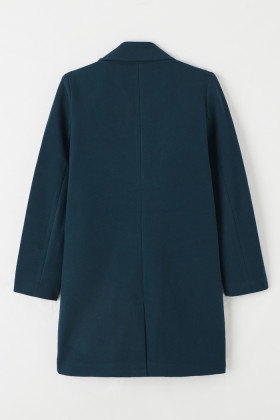 Manteau vert croisé femme Only