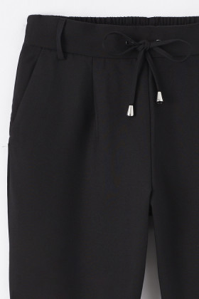 Pantalon jogger noir femme