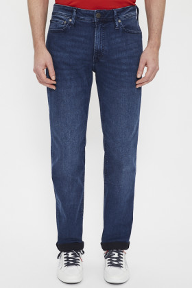 Jeans bleu denim coupe regular homme