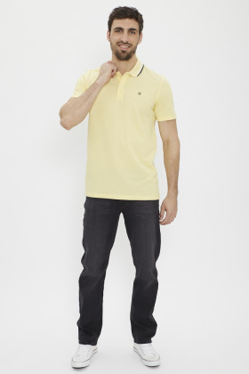 Polo lemon drop slim Jack & Jones pour homme coupe slim